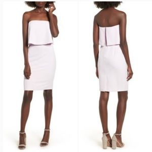 Socialite lavender strapless mini dress